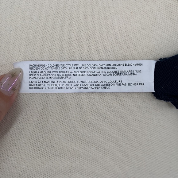 Eloquii- Navy Twist Open-Back Sweater - Picture 9 of 10